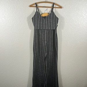 Forever 21 Pin Stripe Sparkle Two Piece Set